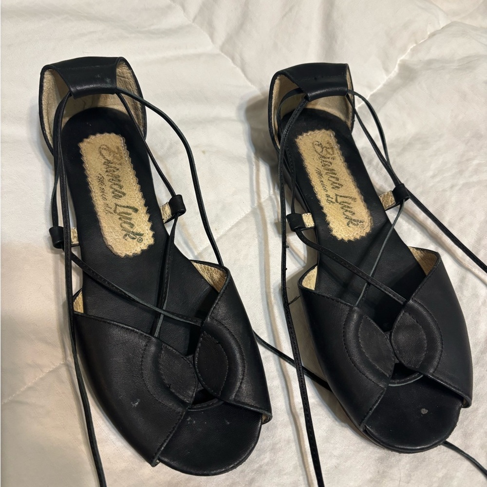 Bianca luck lace up sandals